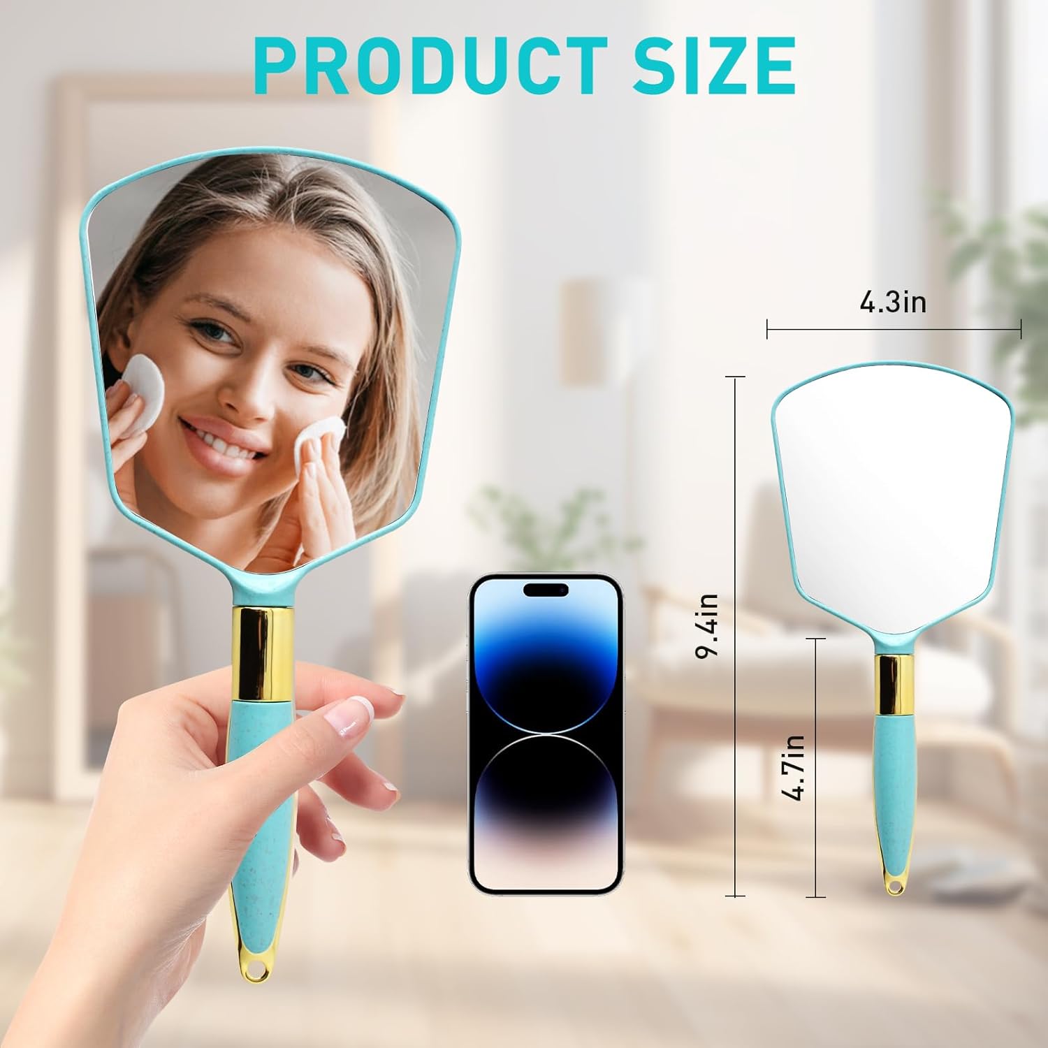 Mirror with Handle, Hand Mirror, Makeup Mirror Mirror with Handle, Hand Mirror, Makeup Mirror